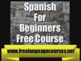 Spanish For Beginners Free Course