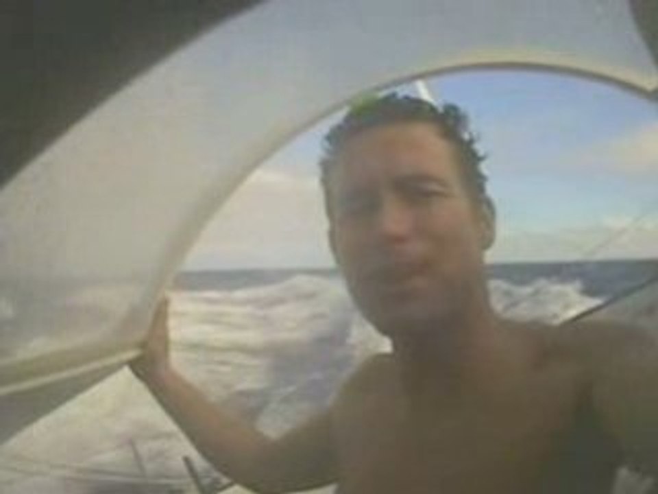 Voile Vendée Globe 2008 J16 Vidéo de Sébastien Josse