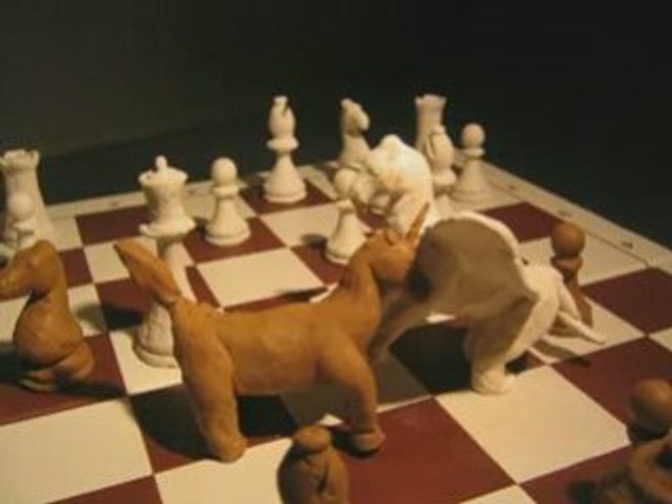 Echecs-pate-modeler-stop-motion