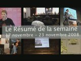 Résumé de la semaine du 17 au 22 novembre 2008