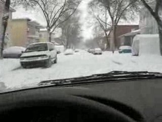 Première tempête de neige de l'hiver