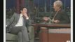 James Franco and David Letterman Kiss