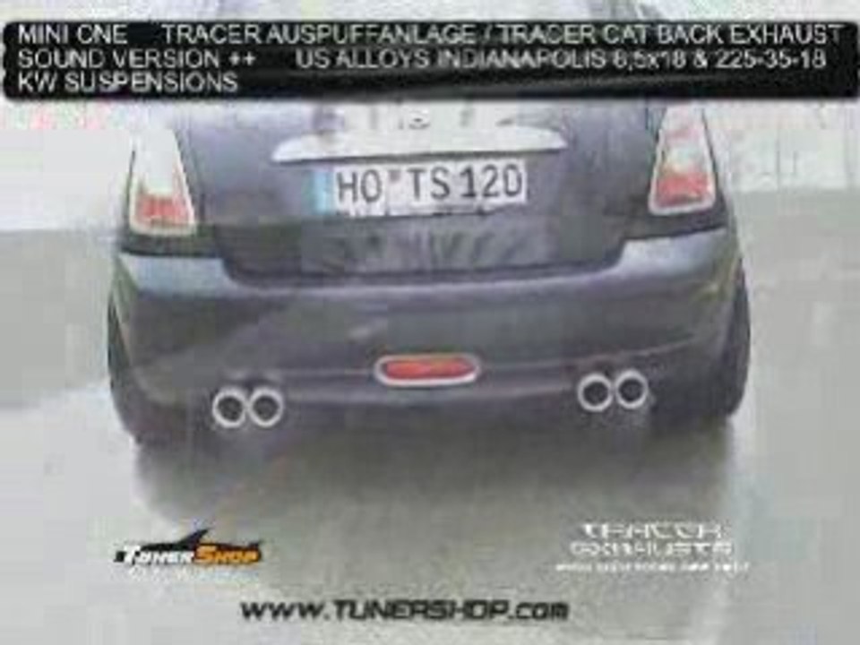 MINI One mit Tracer Auspuff und 18" Felgen