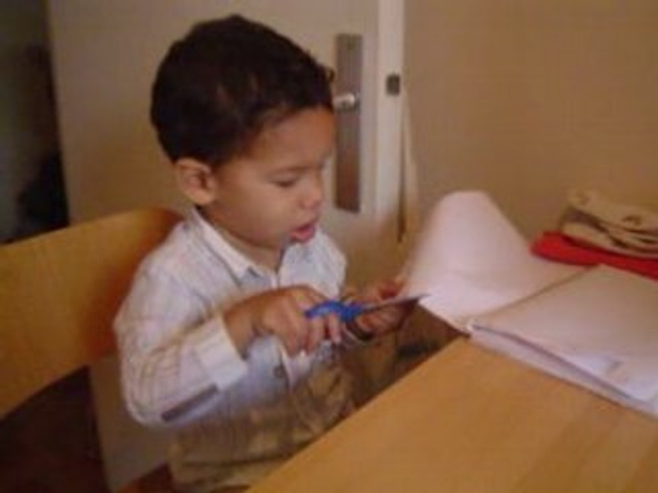 Mathieu est bien concentré.....