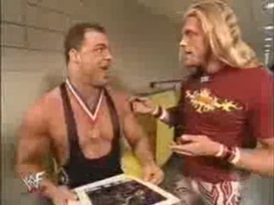 Kurt Angle and Edge very funny
