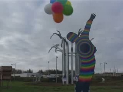 Inauguration rond point des Droits des Enfants