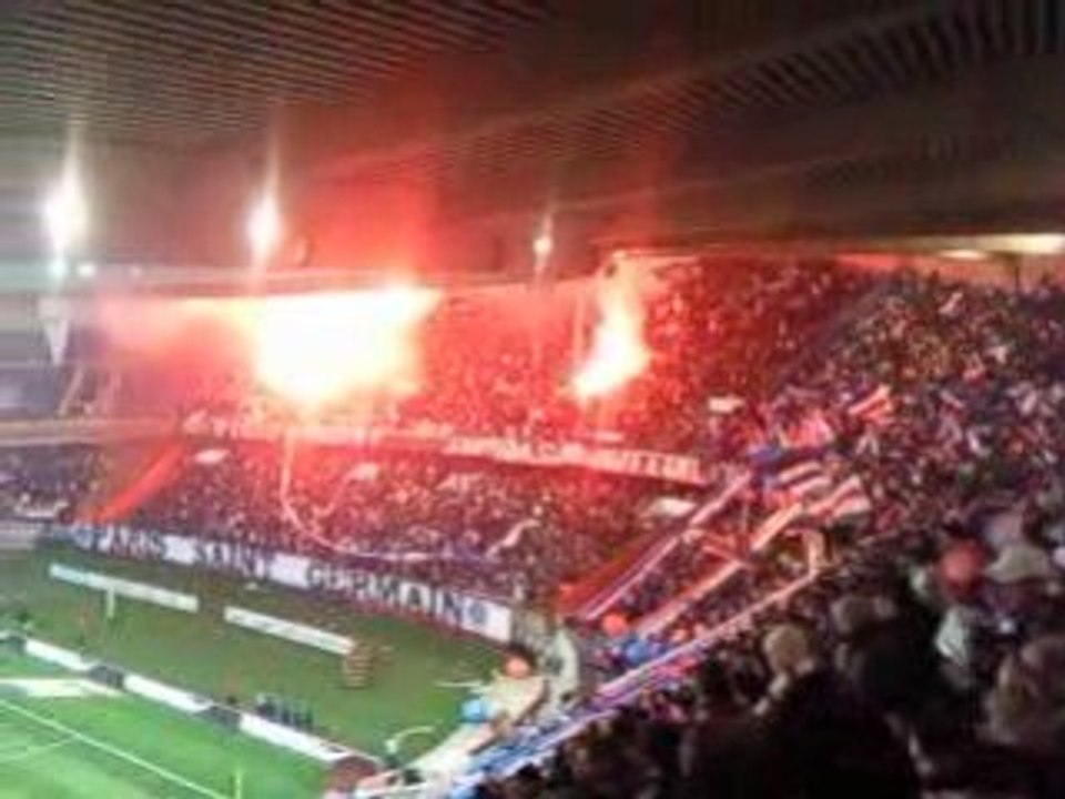 PSG LYON AMBIANCE + ENTREE DES JOUEURS + TIFO