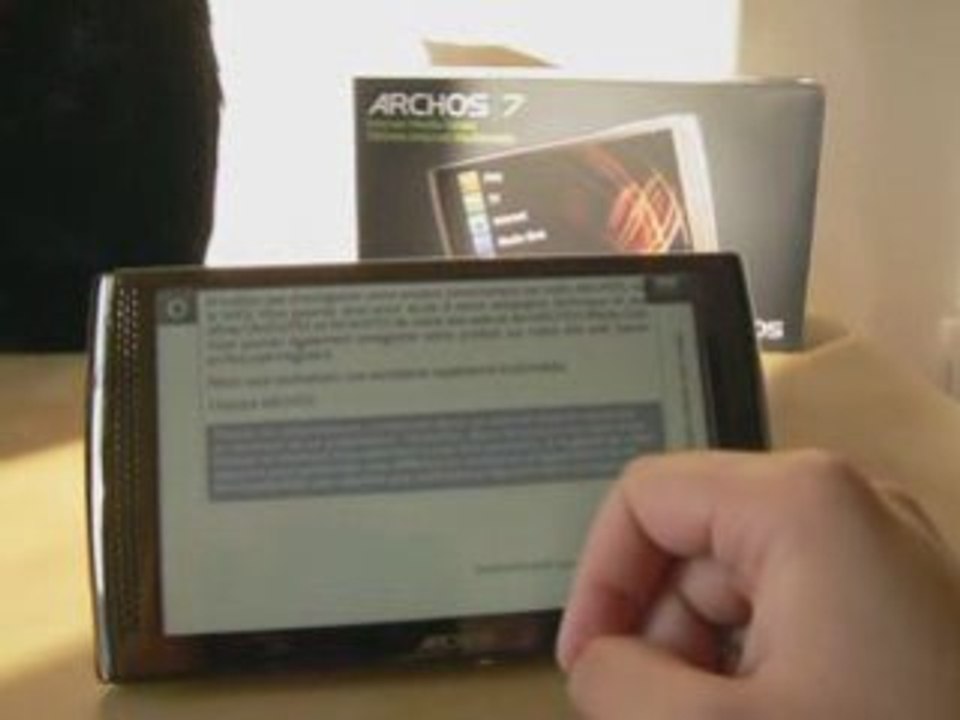 Archos 7 : lecture de PDF