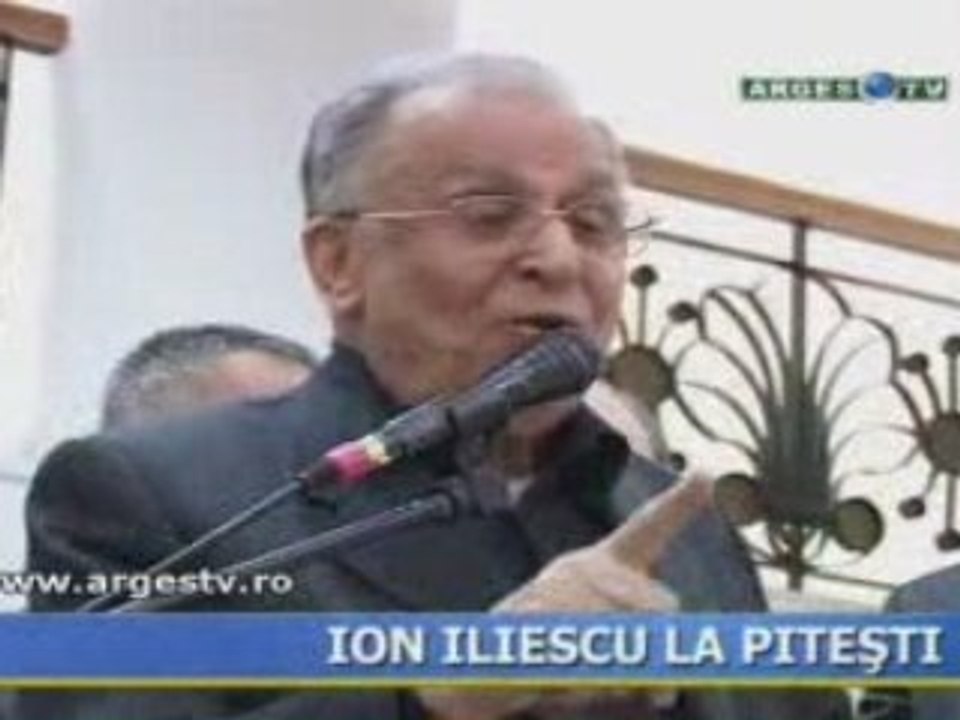 Ion Iliescu la Pitesti