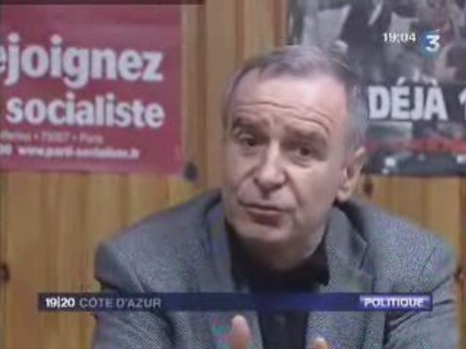 France 3 Côte d'Azur réactions élection Martine Aubry 261108