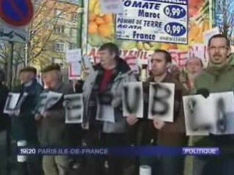 Manifestation à la Garenne-Colombes contre le choix de Juvin