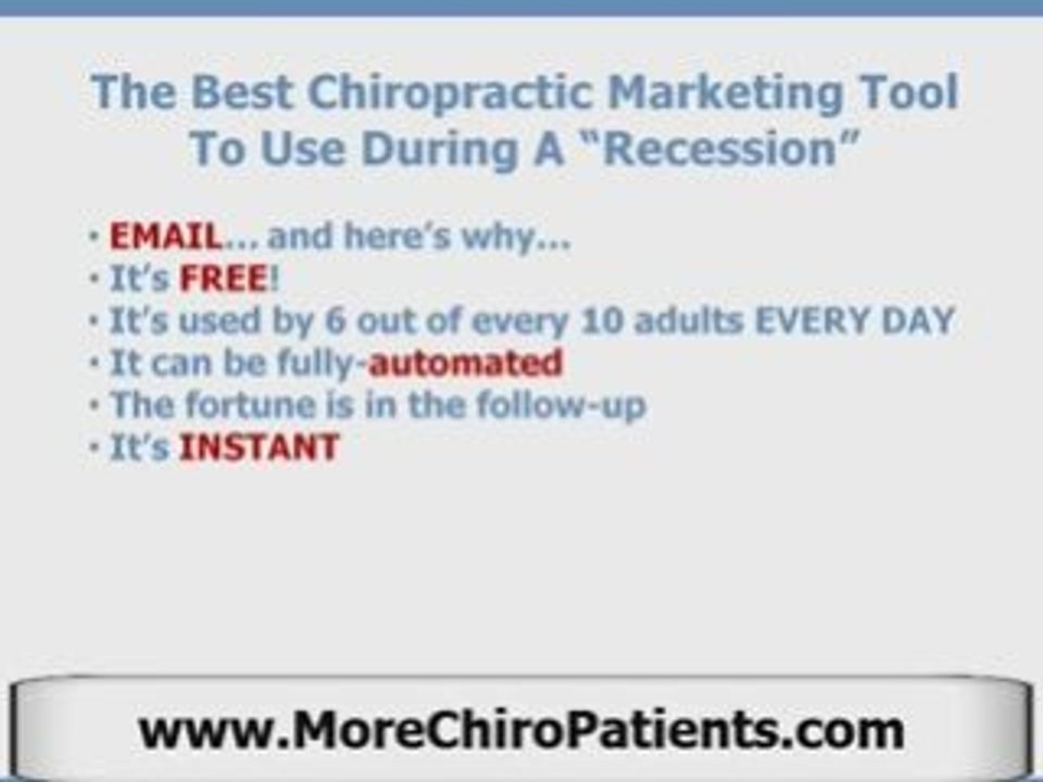 Free Chiropractic Marketing Ideas