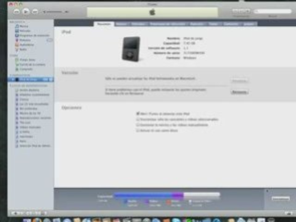 Itunes e ipod en Mac