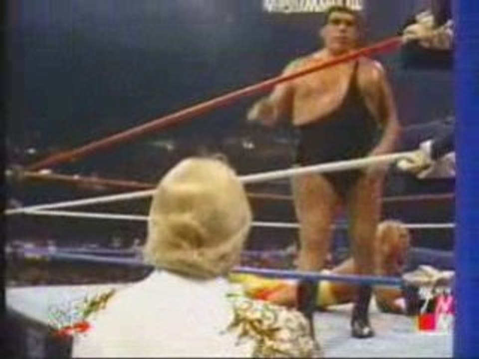 Hulk Hogan vs. Andre the Giant Wrestlemania 3 catch