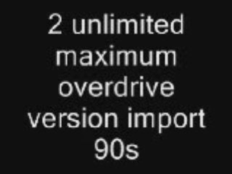 2 unlimited