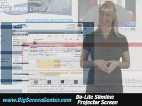 Da-Lite Slimline Electrol Projector Screen