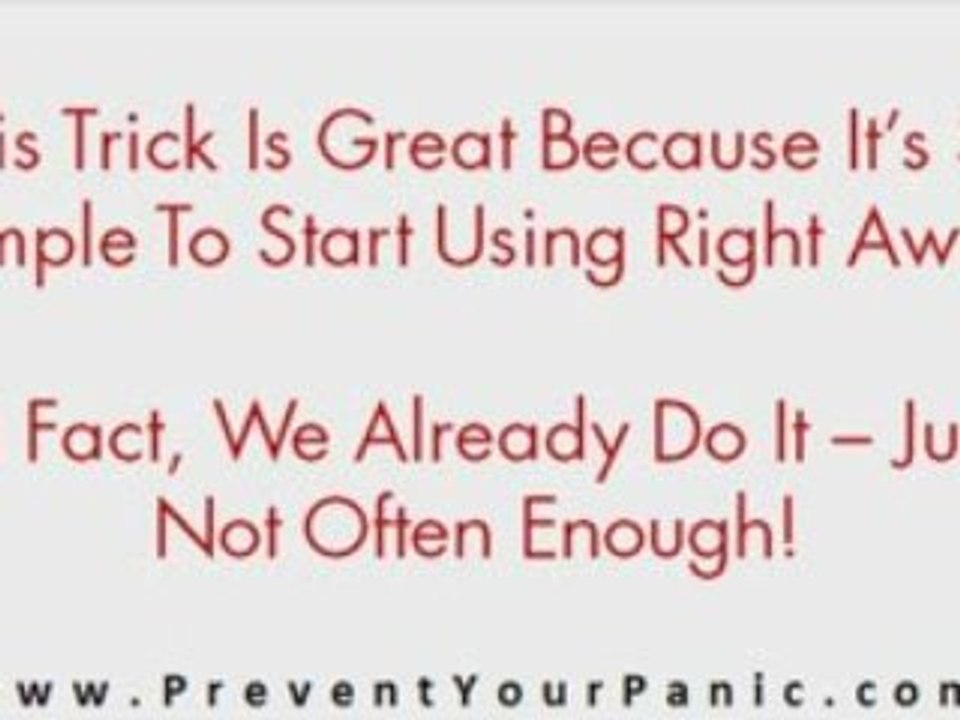 Panic Attack Self Help