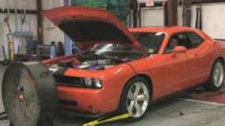 Supercharged Dodge Challenger On Dyno