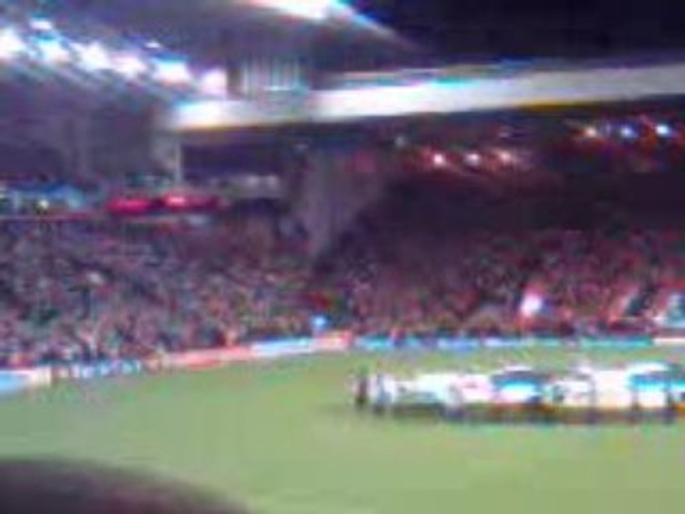 Liverpool-OM entrée des joueurs