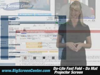 Da-Lite Fast Fold Da Mat Projector Screen