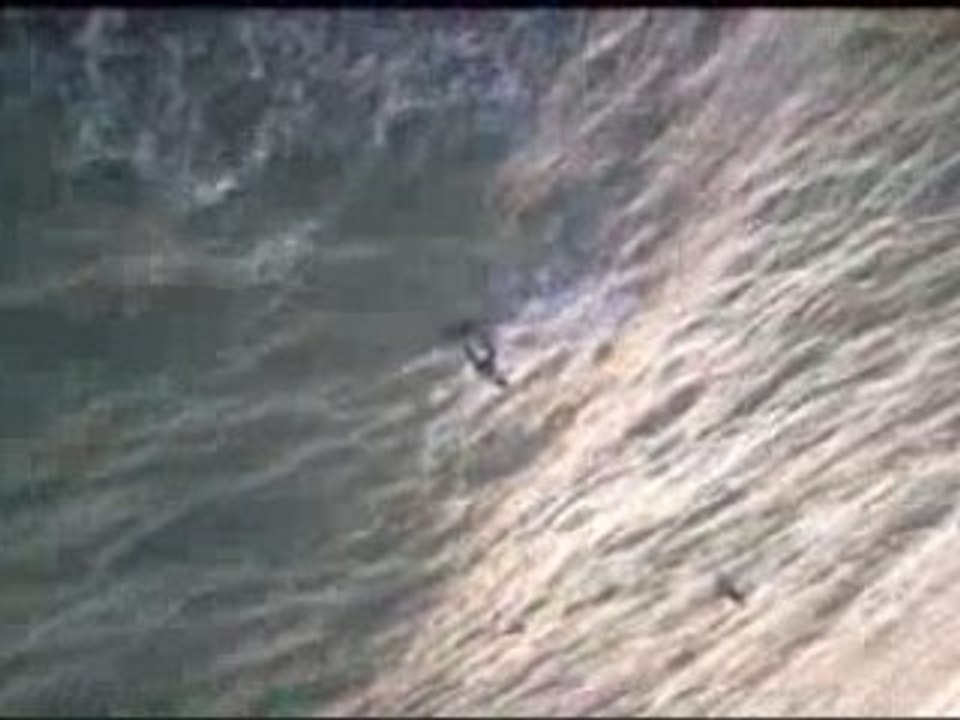 Anais en kite à st aubin sur mer le 11 nov 2008