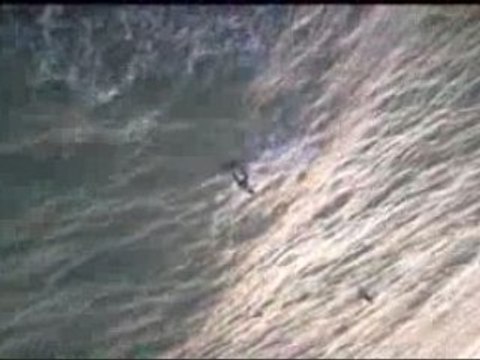 Anais en kite à st aubin sur mer le 11 nov 2008