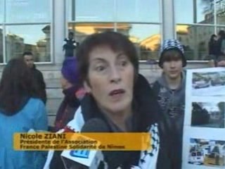 Des Nîmois pro palestiniens