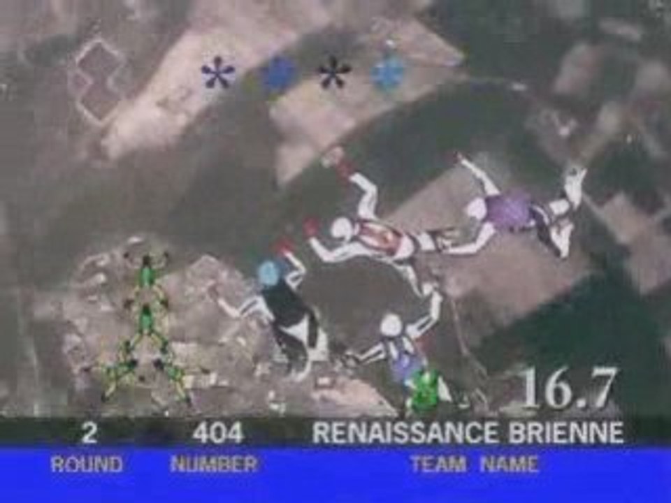 Vol relatif vr 4 parachutisme