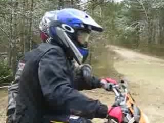 Sandy en ktm ''ou'' premiere leçon d'enduro