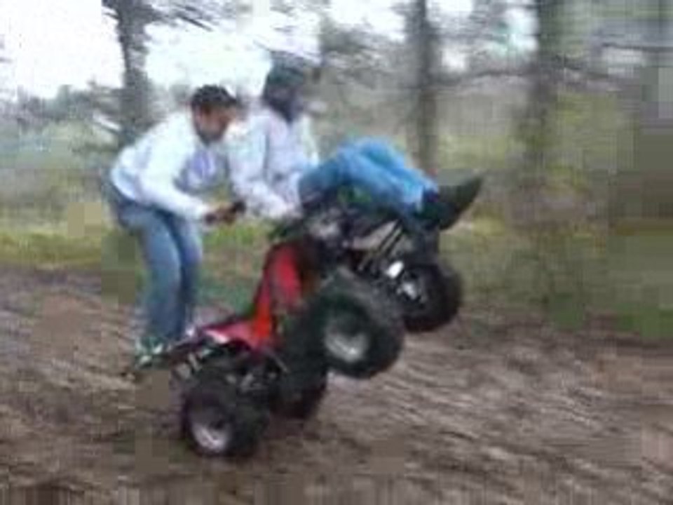 2 roues à 2 en quad
