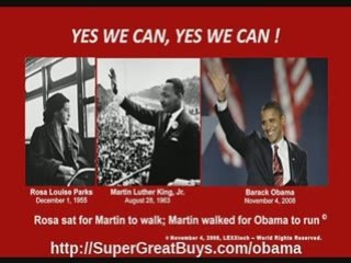 Barak Obama Poster, Martin Luther King, Rosa Parks