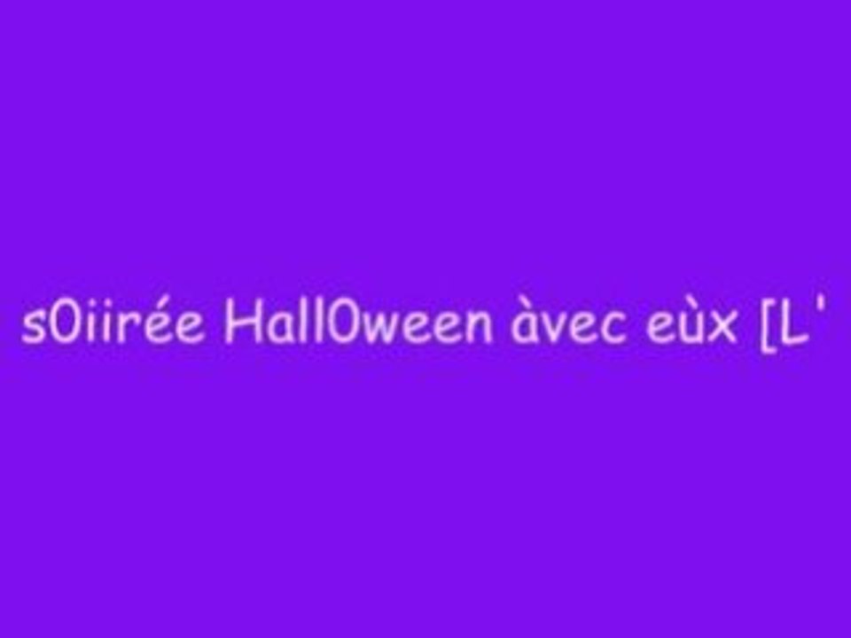 Soiré halloween