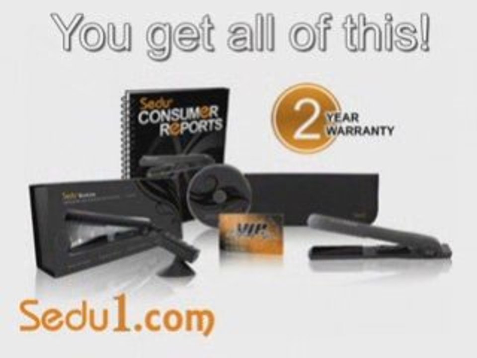Sedu Revolution Ceramic Straightener Bonus Package