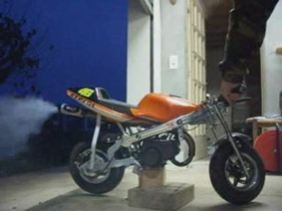 Pocket bike teste