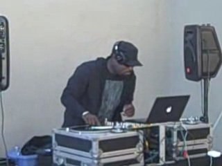 Chicken George spinning at the DJ Melodic Benefit