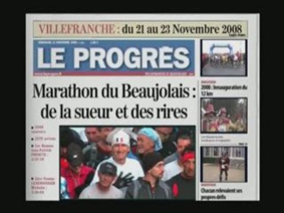 Clip Marathon Beaujolais Nouveau 2008