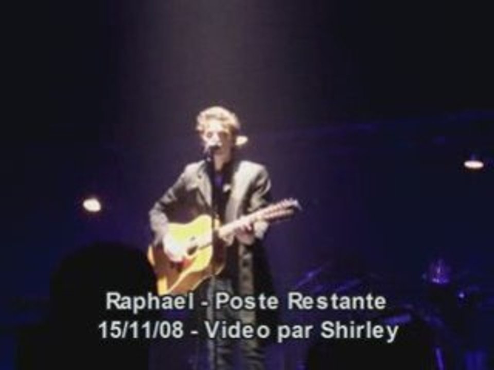Raphael poste restante live orleans