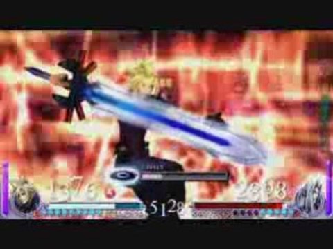 Dissidia : Final Fantasy - Gameplay Sephiroth vs Cloud