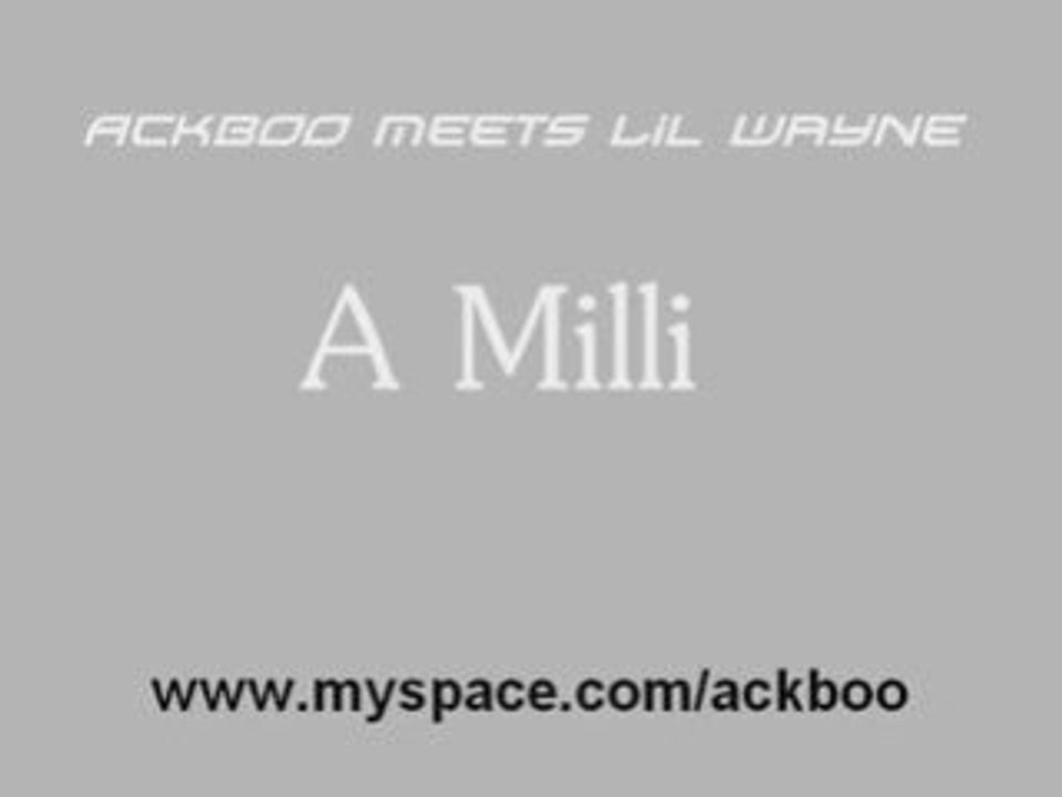 A Milli (dub remix)