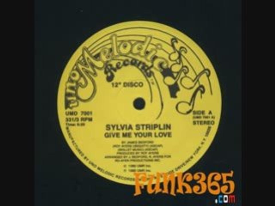 Sylvia Striplin  - Give me your love - 1980 - Uno Melody