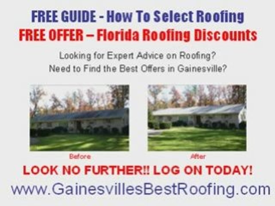 Gainesville Roofing FREE Guide and Resources