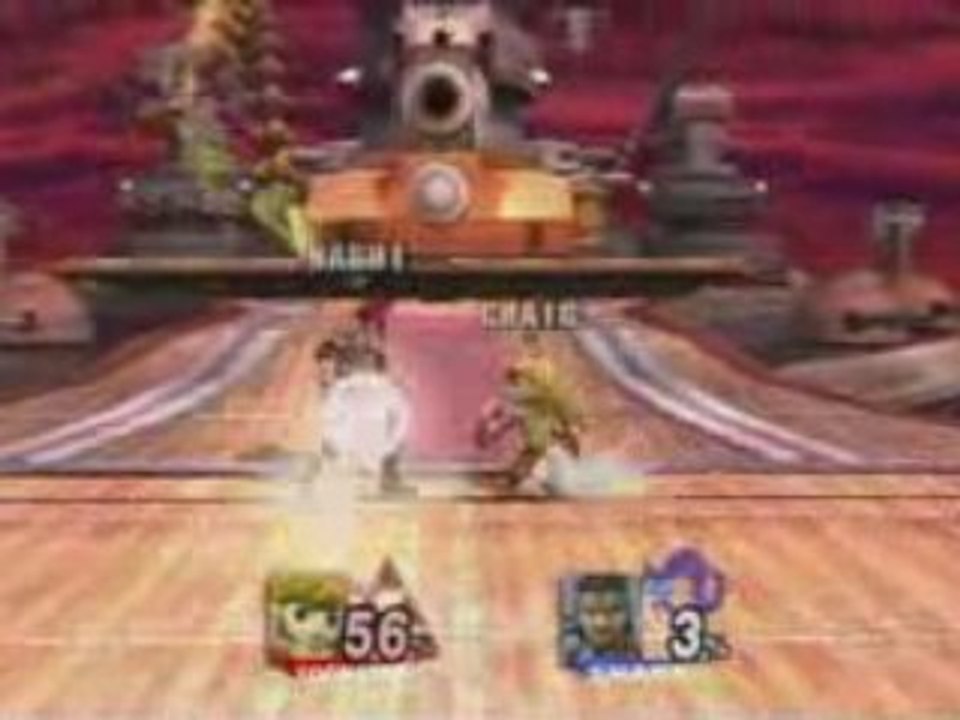 SSBB: Craig (Toon Link) vs Nash (Snake)