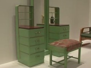 Dressing table and stool by Kem Weber, 1929