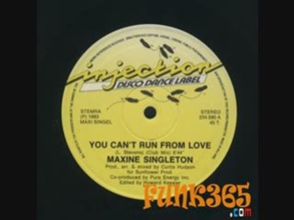 Maxime Singleton - You can't run from love - 1983 - Injectio