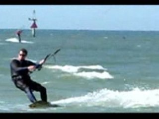 Clearwater Beach Fast Surfing on Windy Day by Leiza Halsey