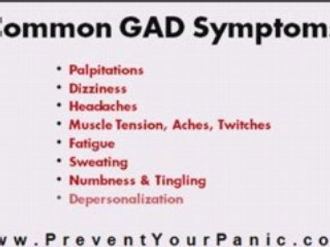 Generalized Anxiety Disorder Symptoms