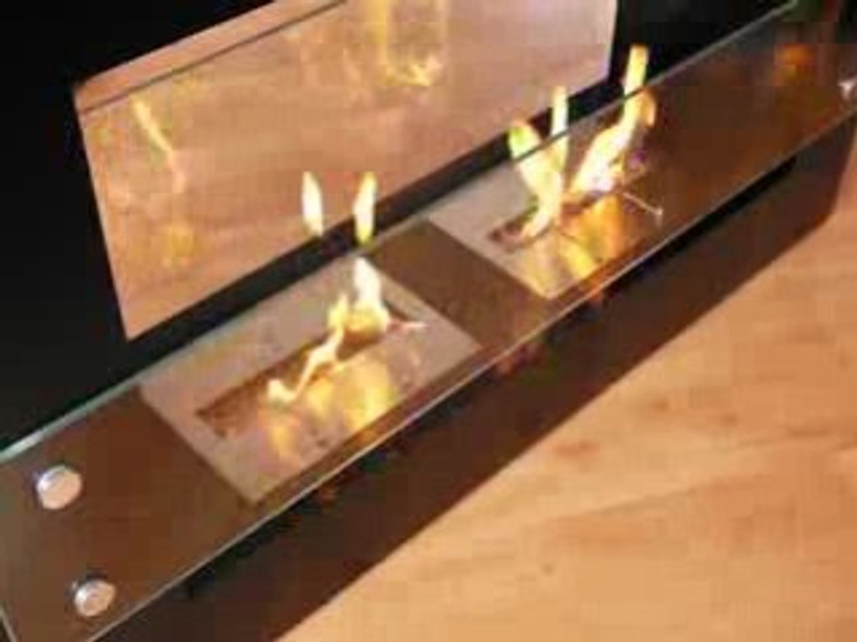 Bio-cheminée MINSK métal laqué noir