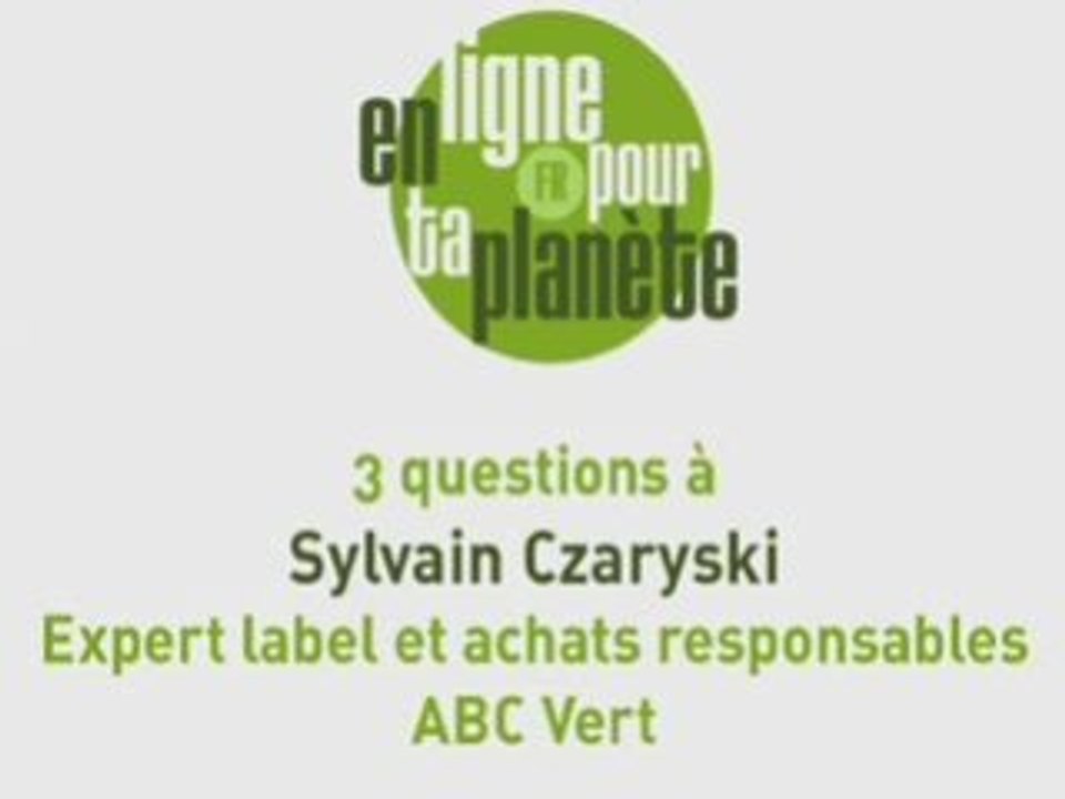 3 questions à Sylvain Czaryski, ABC Vert