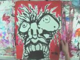 Live Painting Ink Artist | Gonzo Style Paintings Max Neutra