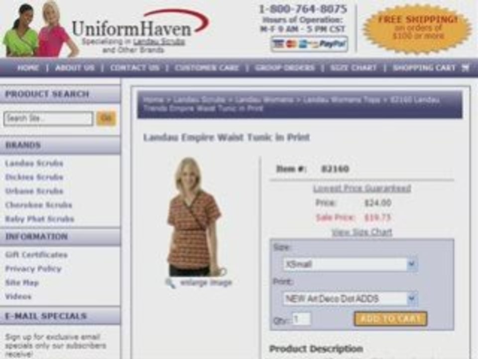 Cheap Landau Nursing Uniforms Free Shipping